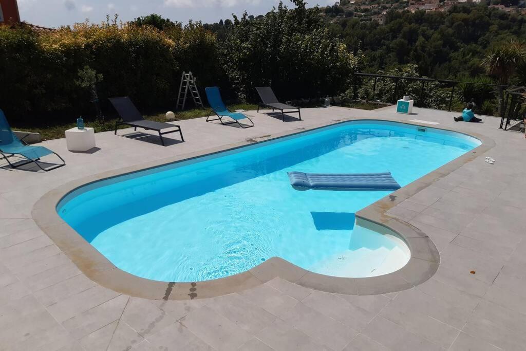 Appartement 3 Pieces Dans Villa Individuelle Falicon Kültér fotó
